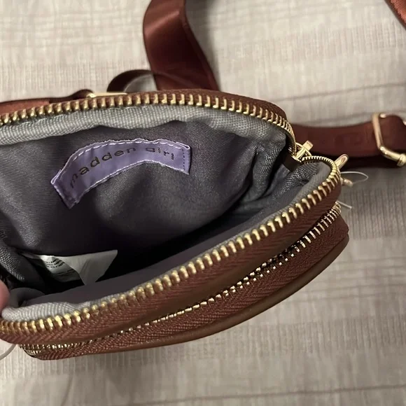 Madden Girl crossbody bag. Brown, adjustable strap. Brand new - never used. - Picture 6 of 6